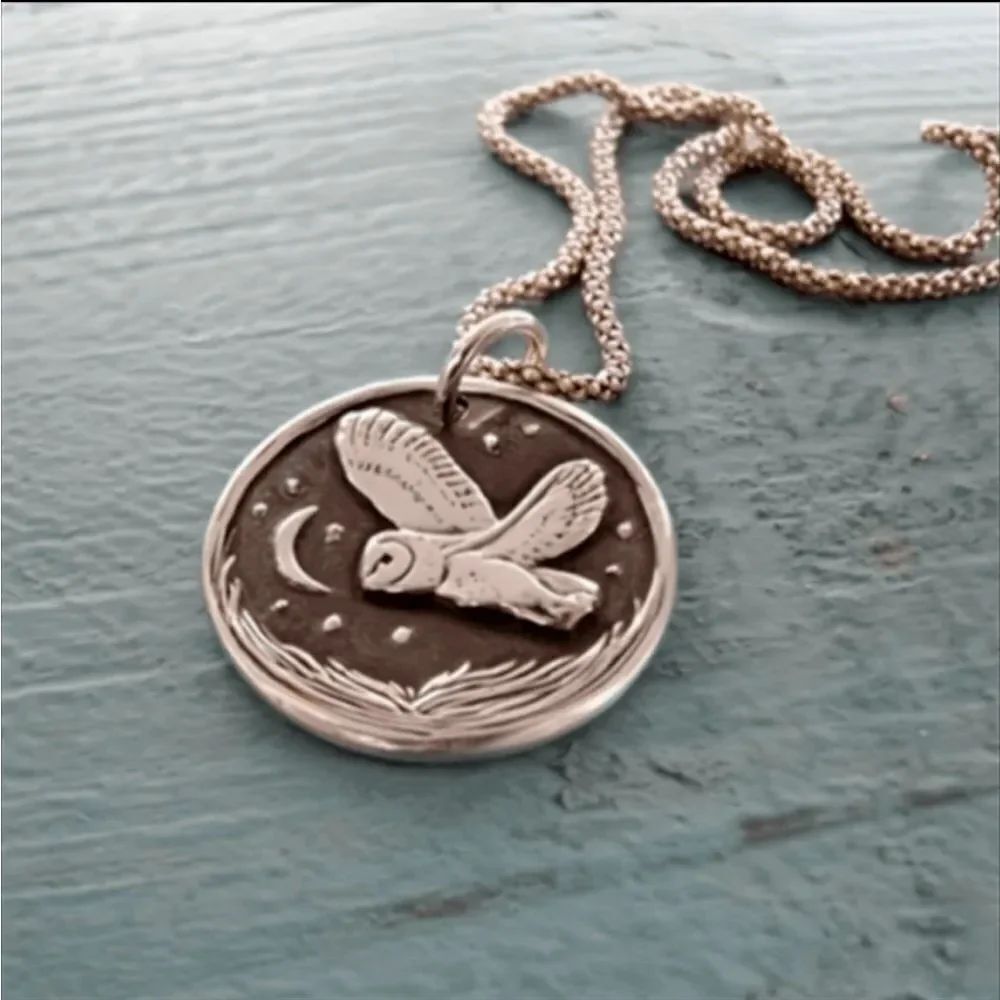 Owl Pendant Necklace #1976
